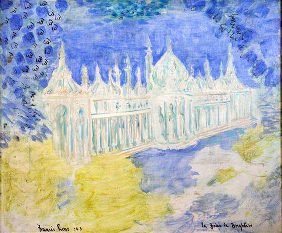 Sir Francis Rose (1909-) La Folie de Brighton 18.5 x 22.5in.